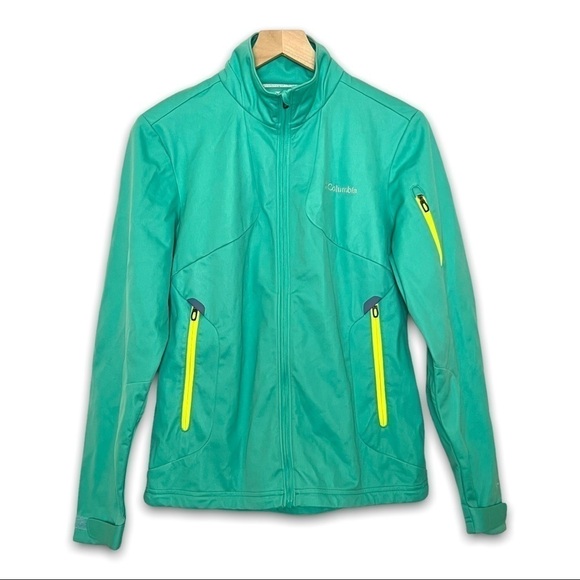 COLUMBIA Million Air Omni-Wick/Omni-Wind Soft Shell Jacket in Sea Green Size L - Picture 3 of 8